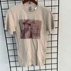 Gildan Cream Patriotic Graphic Tee